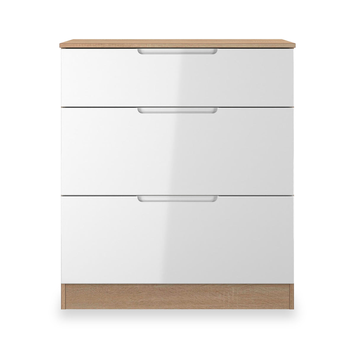 Henshaw 3 Drawer Deep Chest White Oak from Roseland Furniture