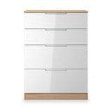 Henshaw 4 Drawer Deep Chest White Oak from Roseland Furniture
