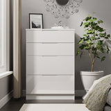 Henshaw 4 Drawer Deep Chest White from Roseland Furniture
