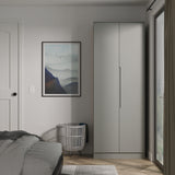 Henshaw Tall Double Wardrobe Dusk Grey from Roseland Furniture