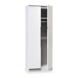 Henshaw Tall Double Wardrobe White Side1 from Roseland Furniture