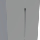 Henshaw 2 Drawer Double Wardrobe Dusk Grey from Roseland Furniture