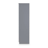 Henshaw 2 Drawer Double Wardrobe Dusk Grey from Roseland Furniture