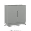 Henshaw 2 Door Small Sideboard Dusk Grey from Roseland Furniture