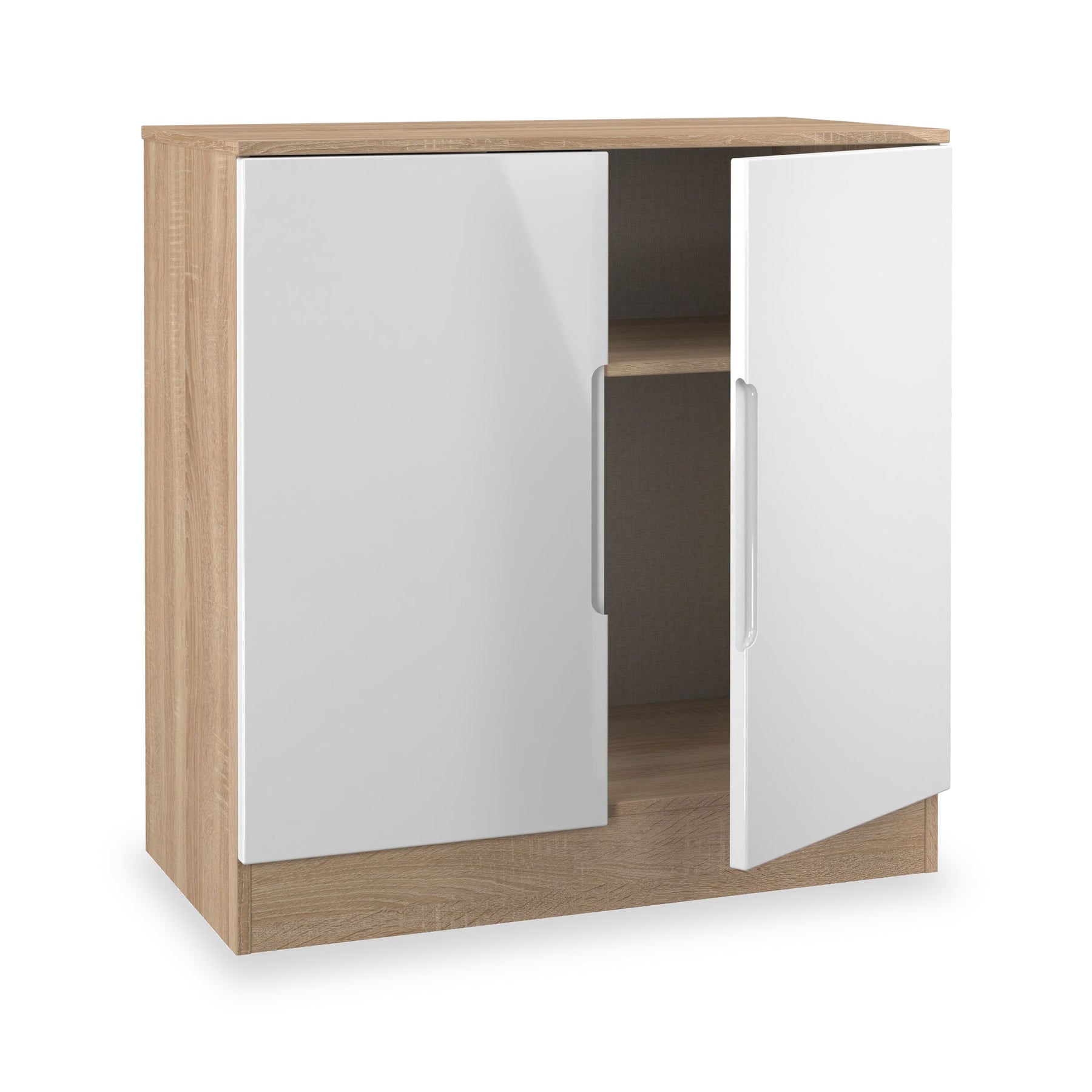 Henshaw 2 Door Small Sideboard White Oak from Roseland Furniture