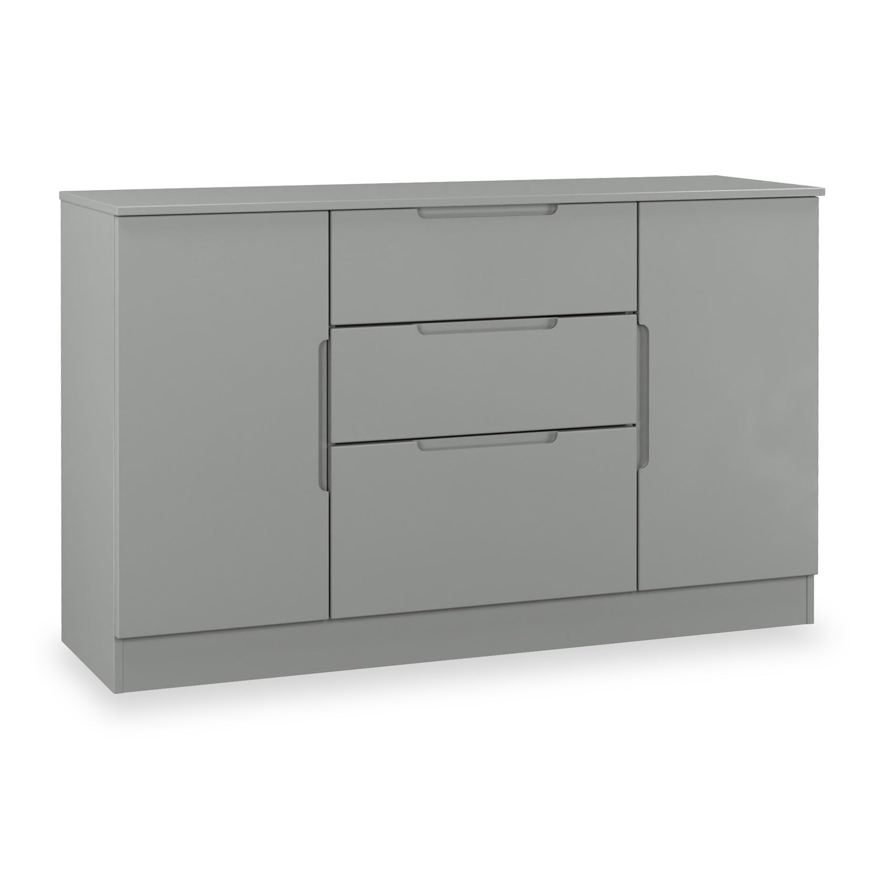 Henshaw 3 Drawer XL Sideboard Dusk Grey from Roseland Furniture