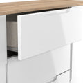 Henshaw 3 Drawer XL Sideboard White Oak from Roseland Furniture