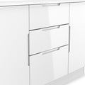 Henshaw 3 Drawer XL Sideboard White from Roseland Furniture