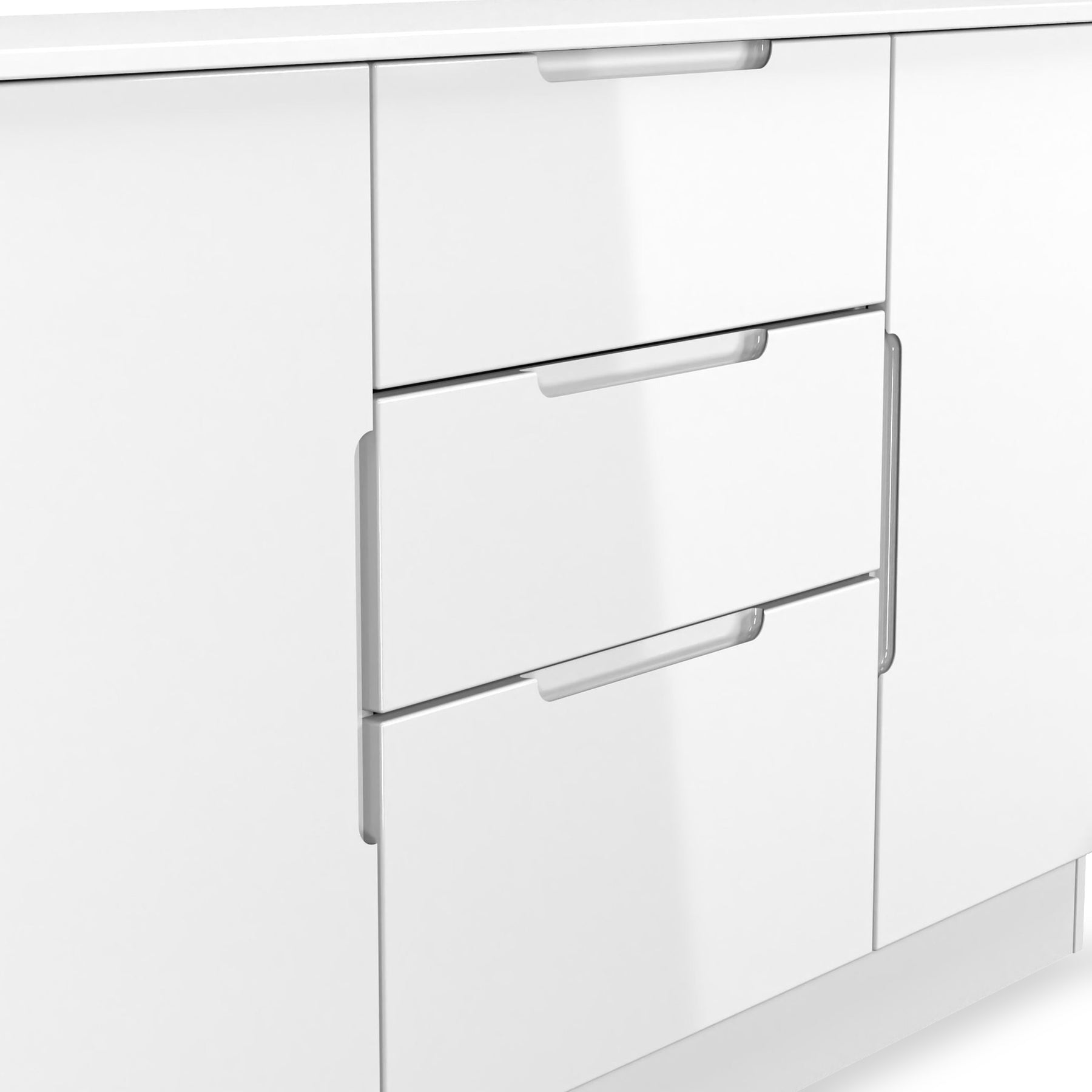 Henshaw 3 Drawer XL Sideboard White from Roseland Furniture
