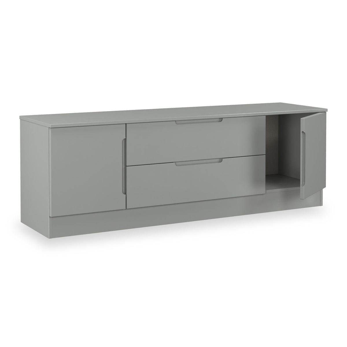 Henshaw Small TV Unit Dusk Grey from Roseland Furniture
