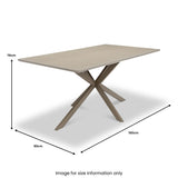 Hadley 160cm Dining Table from Roseland Furniture