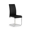 Covent Black Faux Leather Dining Chair by Roseland Furniture
