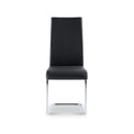 Covent Black Faux Leather Dining Chair by Roseland Furniture