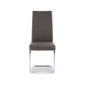 Covent Grey Faux Leather Dining Chair by Roseland Furniture