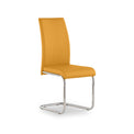 Covent Mustard Faux Leather Dining Chair by Roseland Furniture