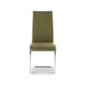 Covent Olive Green Faux Leather Dining Chair by Roseland Furniture