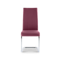 Covent Purple Faux Leather Dining Chair by Roseland Furniture