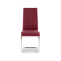 Covent Red Faux Leather Dining Chair by Roseland Furniture