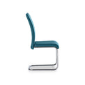 Covent Teal Faux Leather Dining Chair by Roseland Furniture