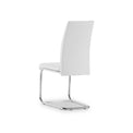 Covent White Faux Leather Dining Chair by Roseland Furniture