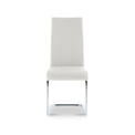 Covent White Faux Leather Dining Chair by Roseland Furniture