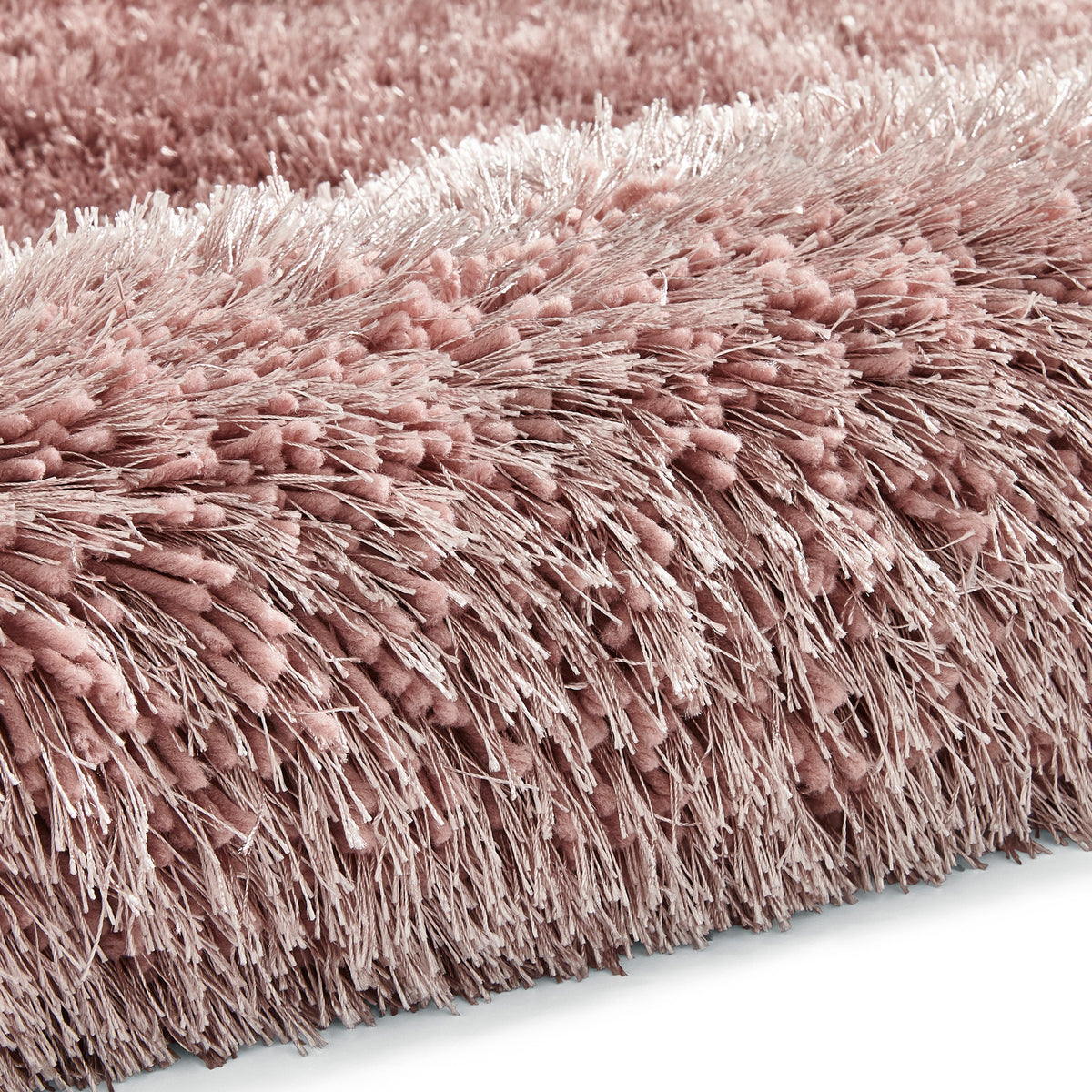 Newton Rose Pink Deluxe Shaggy Rug
