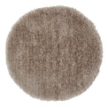 Newton Deluxe Shaggy Silver Circular Rug from Roseland Furniture