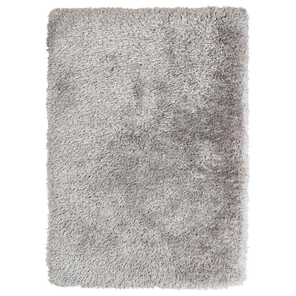 Newton Silver Deluxe Shaggy Rug from Roseland Furniture