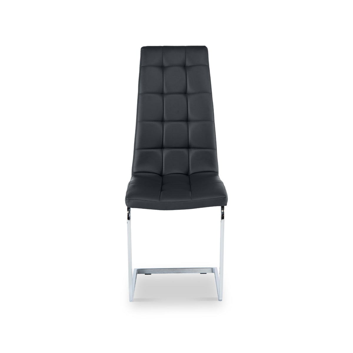 Jazz Black Faux Leather Dining Chair by Roseland Furniture