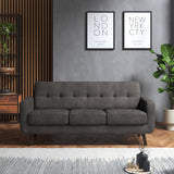 Morgan 3 Seater Sofa Graphite from Roseland Furniture