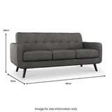 Morgan 3 Seater Sofa Graphite from Roseland Furniture