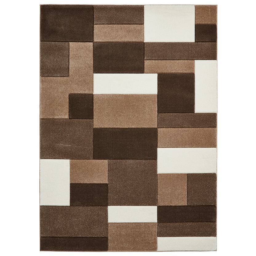 Regis Geometric Cube Rectangular Rug for Living Room or Bedroom ...