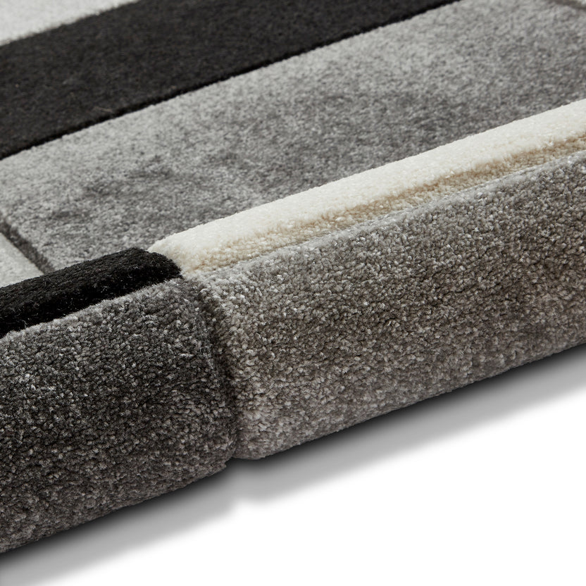 Regis Geometric Cube Rectangular Rug for Living Room or Bedroom ...