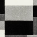 Regis Black Grey Geometric Cube Rug