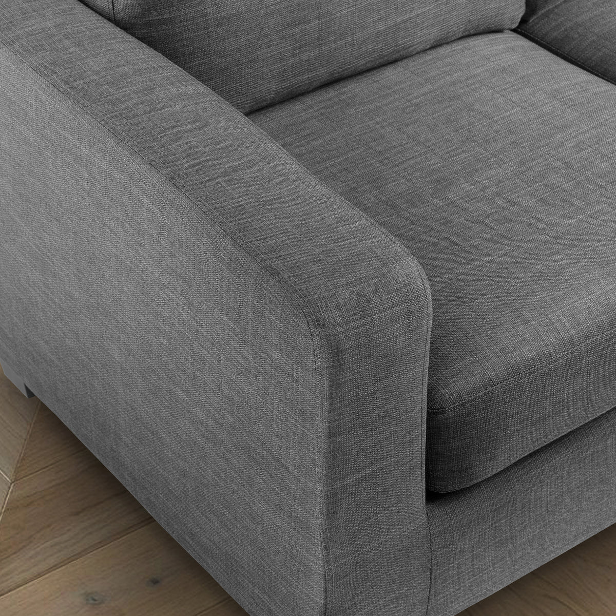 Myles Grey Fabric Armchair
