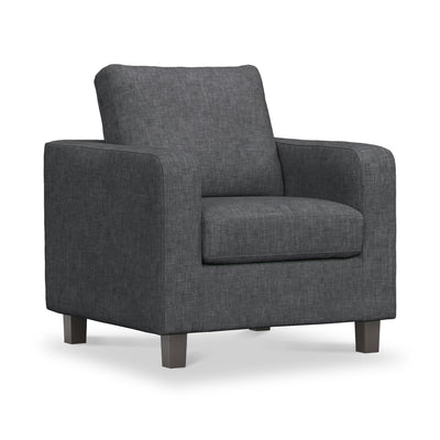 Myles Grey Fabric Armchair