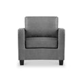 Myles Grey Fabric Armchair from Roseland Furniture
