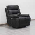 Stanford Charcoal Dual Motor Power Reclining Armchair from Roseland Furniture