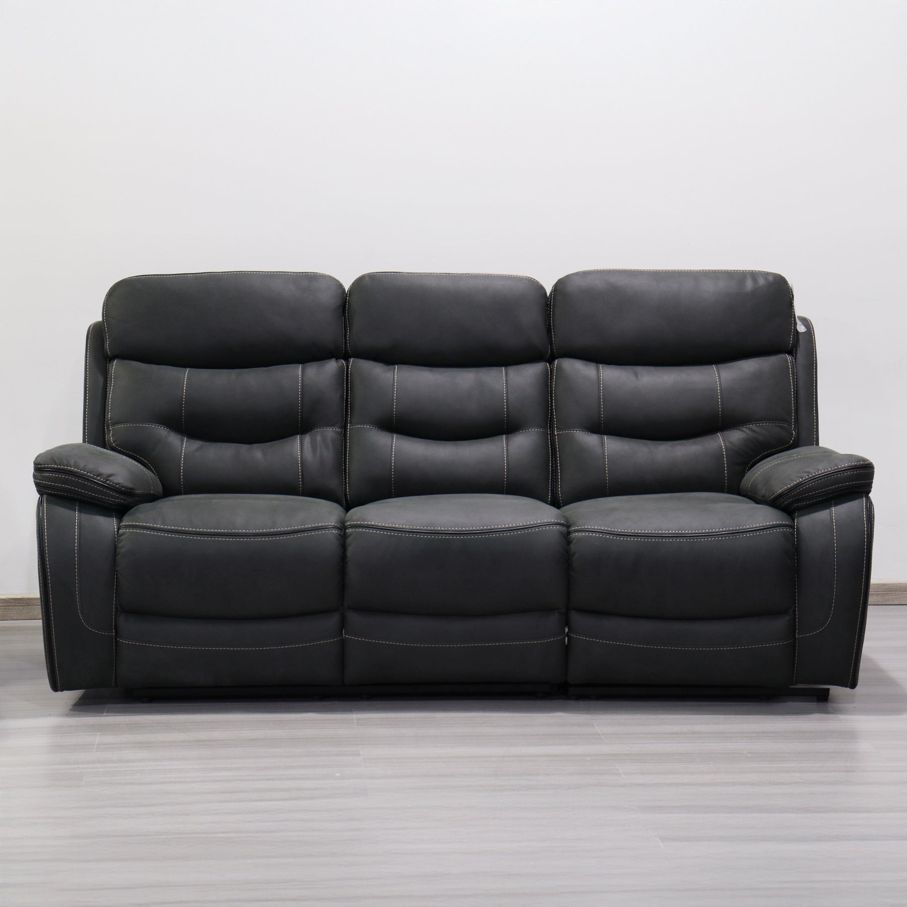 Stanford Charcoal Dual Motor Power Reclining 3 Seater Sofa from Roseland Furniture