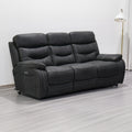 Stanford Charcoal Dual Motor Power Reclining 3 Seater Sofa from Roseland Furniture