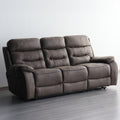 Stanford Light Charcoal Dual Motor Power Reclining 3 Seater Sofa from Roseland Furniture