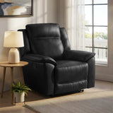 Alden Black Leather Recliner Armchair from Roseland Furniture