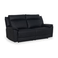 Alden Black Leather Recliner 3 Seater Sofa from Roseland Furniture