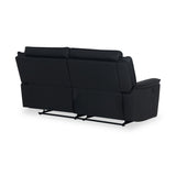 Alden Black Leather Recliner 3 Seater Sofa from Roseland Furniture