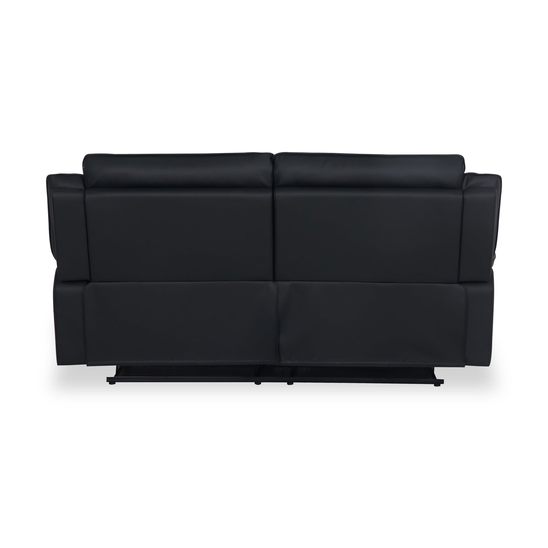 Alden Black Leather Recliner 3 Seater Sofa from Roseland Furniture