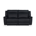 Alden Black Leather Recliner 3 Seater Sofa from Roseland Furniture