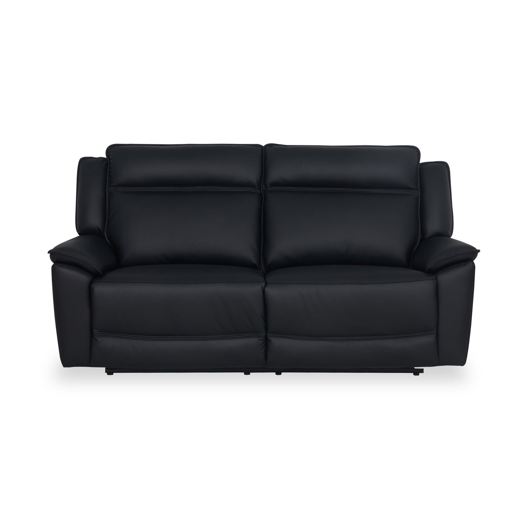 Alden Black Leather Recliner 3 Seater Sofa from Roseland Furniture