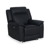 Alden Black Leather Power Recliner Armchair from Roseland Furniture