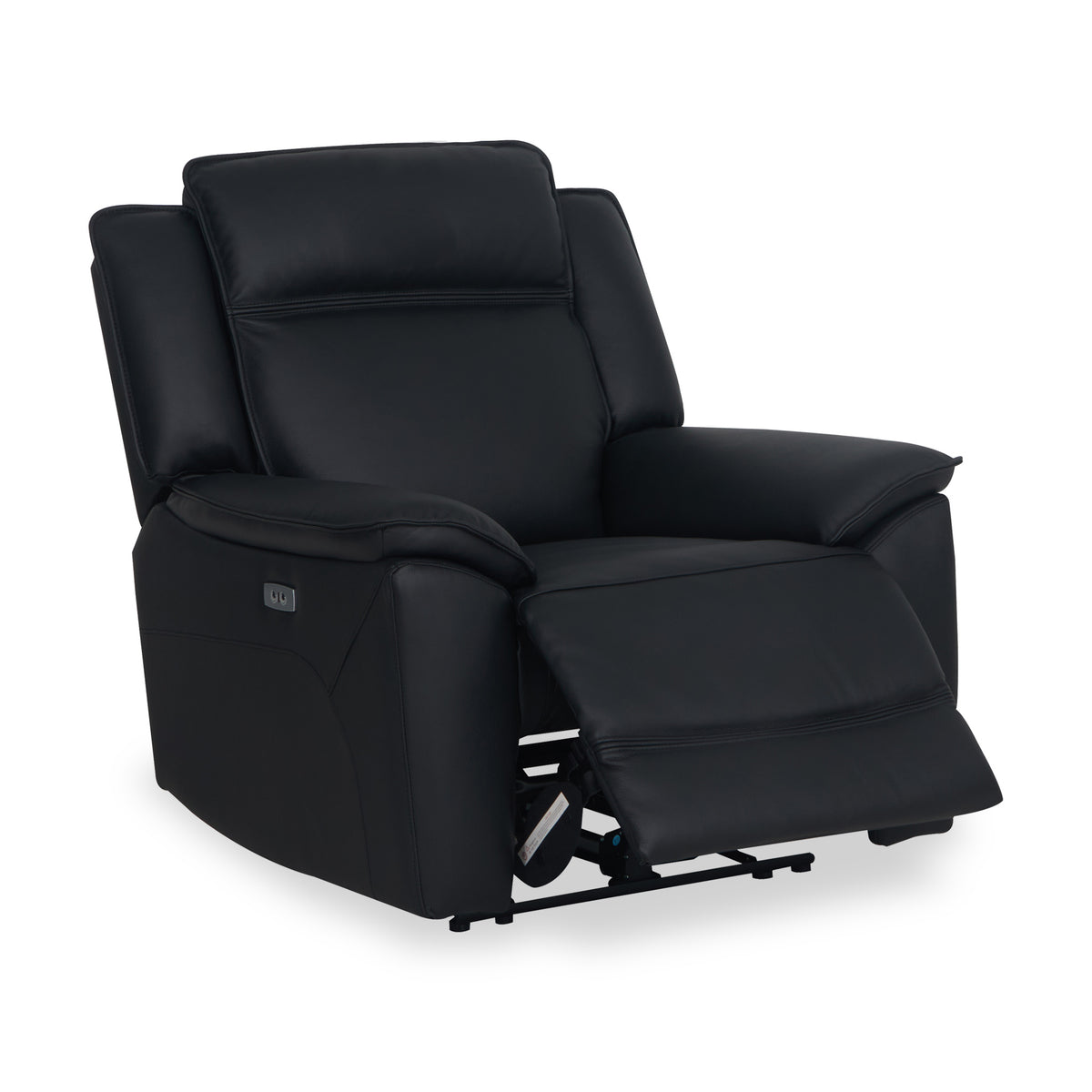 Alden Black Leather Power Recliner Armchair from Roseland Furniture