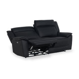 Alden Black Power Leather Recliner 3 Seater Sofa from Roseland Furniture